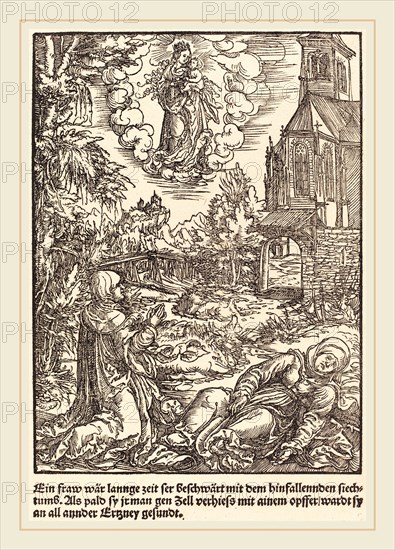 Master of the Miracles of Mariazell (German, active early 16th century), Ein Frau war lannge Zeit , c. 1503, woodcut