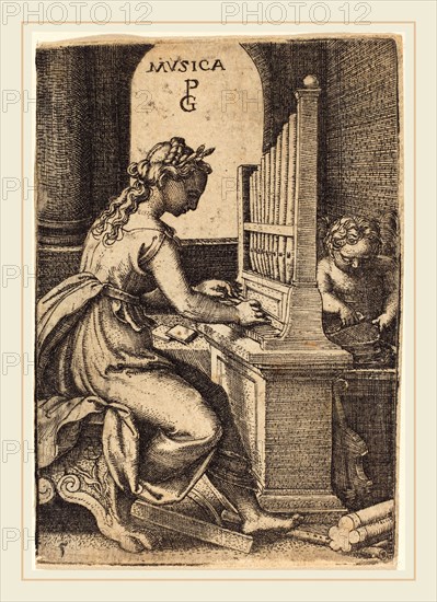 Georg Pencz (German, c. 1500-1550), Music, engraving