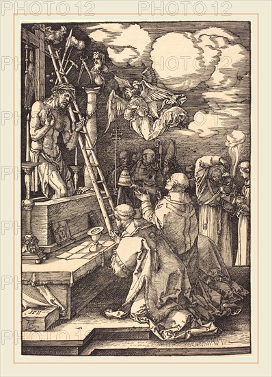 Albrecht DÃ¼rer (German, 1471-1528), The Mass of Saint Gregory, 1511, woodcut