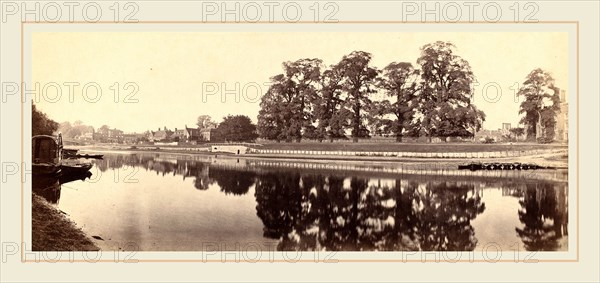 Victor Albert Prout (British, active 1850s-1860s), Hampton Court (Second View), 1862, albumen print