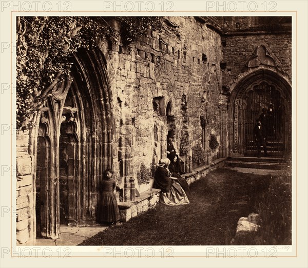 Roger Fenton (British, 1819-1869), The Cloisters, Tintern Abbey, 1854, salted paper print from collodion negative