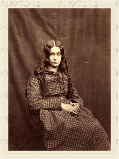 Dr. Hugh Welch Diamond (British, 1809-1886), Woman, Surrey County Asylum, c. 1855, albumen print from a wet collodion negative