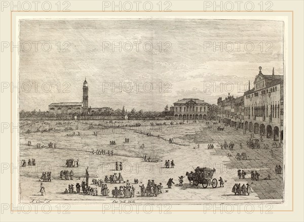 Canaletto (Italian, 1697-1768), Pra della Valle, c. 1735-1746, etching