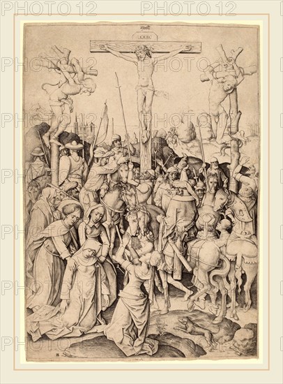 Master I.A.M. of Zwolle (Dutch, active c. 1470-1490), The Mount of Calvary, c. 1480, engraving