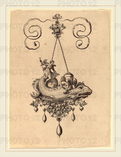 Hans Collaert (Flemish, 1566-1628), Jewelry Design, 1582, engraving