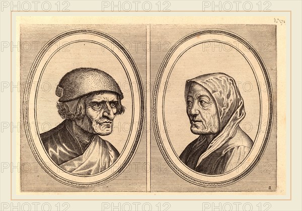 Johannes and Lucas van Doetechum after Pieter Bruegel the Elder (Dutch, active 1554-1572; died before 1589), "Beleefde Goossen" and "Prijne Lecker-tants", c. 1564-1565, etching