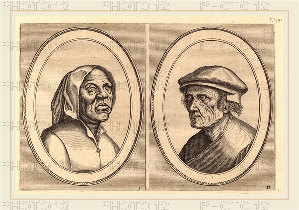 Johannes and Lucas van Doetechum after Pieter Bruegel the Elder (Dutch, died 1605), "Baef Schol-becx" and "Spruyt Vroegh-bedorven", c. 1564-1565, etching