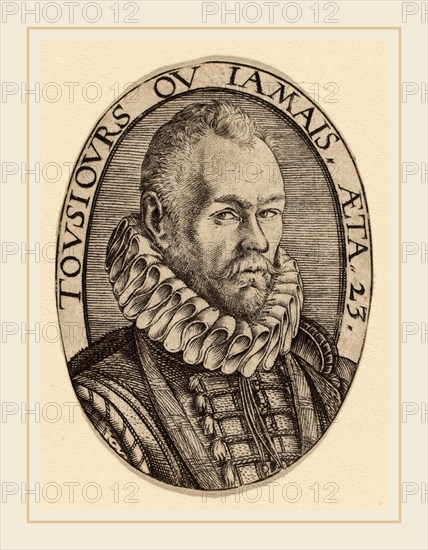 Hendrik Goltzius (Dutch, 1558-1617), Arnoud van Beresteyn, c. 1579, engraving on laid paper