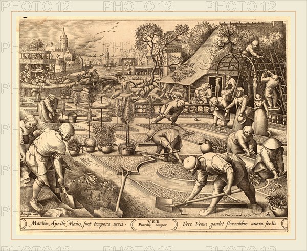 Pieter van der Heyden after Pieter Bruegel the Elder (Flemish, active c. 1551-1572), Spring, published 1570, engraving