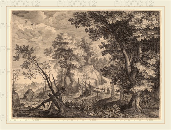 Aegidius Sadeler II after Roelandt Savery (Flemish, c. 1570-1629), Woodland Scene, probably c. 1609, engraving