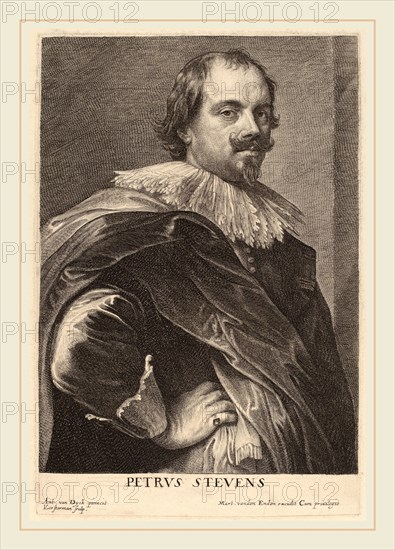 Lucas Emil Vorsterman after Sir Anthony van Dyck (Flemish, 1595-1675), Petrus Stevens, probably 1626-1641, etching and engraving