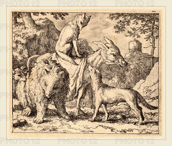 Allart van Everdingen (Dutch, 1621-1675), Reynard Seated Atop the Ass, probably c. 1645-1656, etching