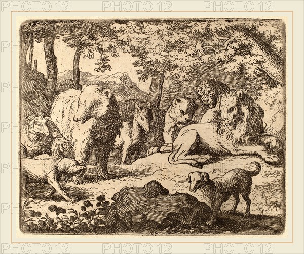 Allart van Everdingen (Dutch, 1621-1675), Reynard is Released to Tell His Story, probably c. 1645-1656, etching