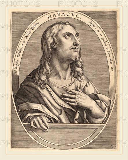 Theodor Galle after Jan van der Straet (Flemish, c. 1571-1633), Habachuch, published 1613, engraving on laid paper