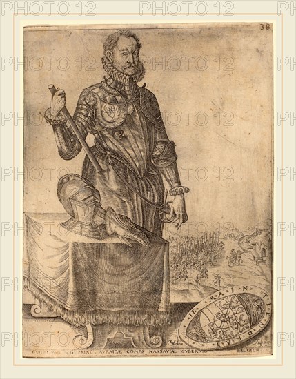 Christoffel van Sichem I after Hendrik Goltzius (Dutch, c. 1546-1624), William of Nassau, Prince of Orange, engraving