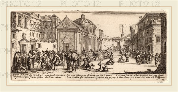 Gerrit van Schagen after Jacques Callot (Dutch, c. 1642-1690 or after), The Hospital, etching and engraving