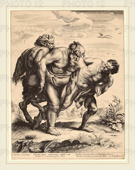 Schelte Adams Bolswert after Sir Peter Paul Rubens (Flemish, 1586-1659), The Drunken Silenus, c. 1635, etching and engraving on laid paper