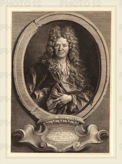 Cornelis Vermeulen after Nicolas de Largillierre (Flemish, 1644-1708-1709), Joseph Roettiers, 1700, etching and engraving on laid paper