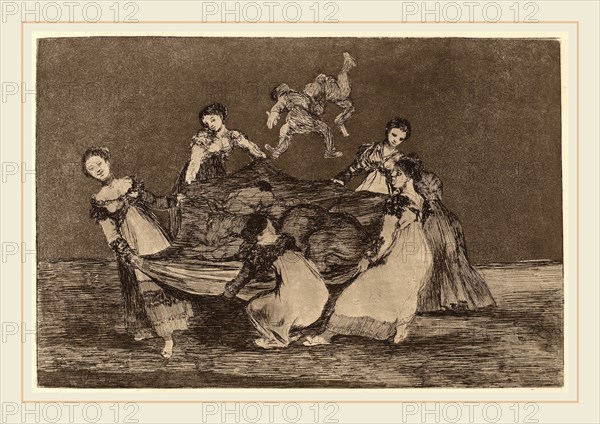 Francisco de Goya, Disparate femenino (Feminine Folly), Spanish, 1746-1828, in or after 1816, etching, aquatint