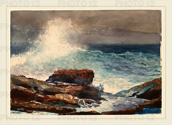 Winslow Homer (American, 1836-1910), Incoming Tide, Scarboro, Maine, 1883, watercolor