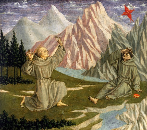 Domenico Veneziano (Italian, c. 1410-1461), Saint Francis Receiving the Stigmata, c. 1445-1450, tempera on panel