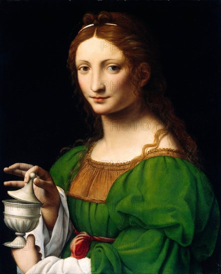 Bernardino Luini, The Magdalen, Italian, c. 1480-1532, c. 1525, oil on panel