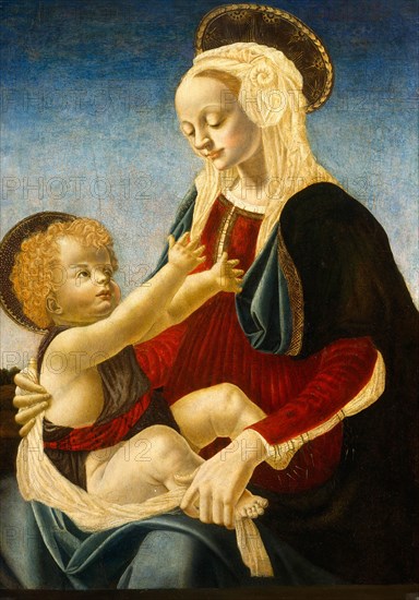 after Andrea del Verrocchio, Madonna and Child, c. 1470-1480, tempera on panel