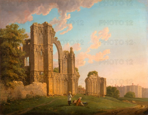 St. Mary's Abbey, York Signed, lower left: "MARooker A: pinxt", Michael "Angelo" Rooker, 1746-1801, British