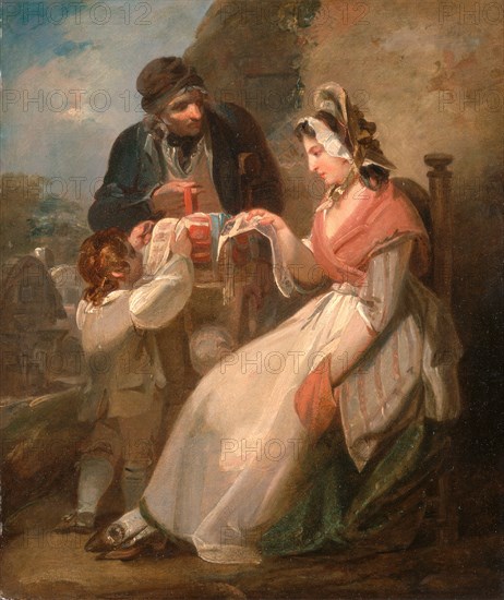 The Wandering Sailor The Ballad Seller, Henry Singleton, 1766-1839, British