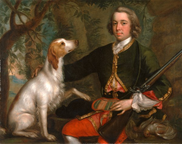 Windham Quin of Adare, Co. Limerick, Ireland Windham Quin with Gun, Dog, and Game, Stephen Slaughter, 1697-1765, British