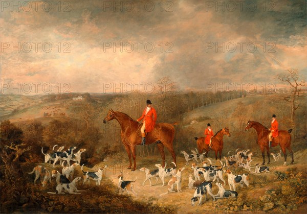 Lord Glamis and his Staghounds, Dean Wolstenholme, 1757-1837, British