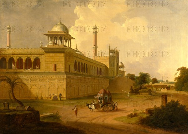 Jami Masjid, Delhi India Signed and dated in lower left: "T. DANIELL 1811", Thomas Daniell, 1749-1840, British