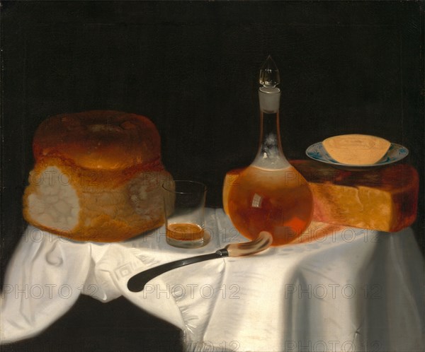 Still Life of Bread, Butter and Cheese, George Smith, 1714-1776, British