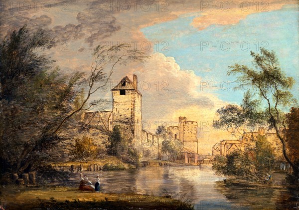 An Unfinished View of the West Gate, Canterbury, Kent, Paul Sandby, 1731-1809, British