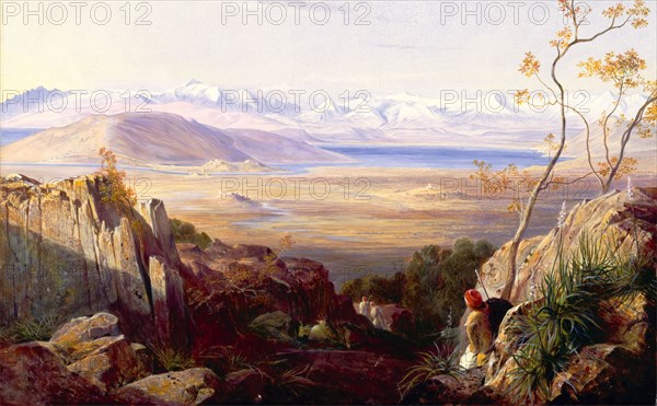 Butrinto, Albania Signed and dated, monogram, yellow, lower right: "L186[...]", Edward Lear, 1812-1888, British