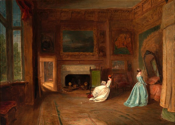 The Lady Betty Germain Bedroom at Knole, Kent Signed and dated, lower right: "J. Holland 18[??]", James Holland, 1799-1870, British