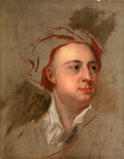 An Unfinished Study of the Head of James Thomson, William Aikman, 1682-1731, British