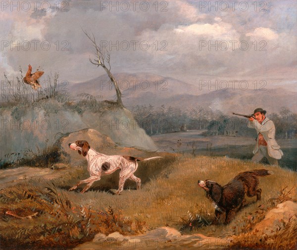 Grouse Shooting Signed, lower center: "H ALKEN", Henry Thomas Alken, 1785-1851, British