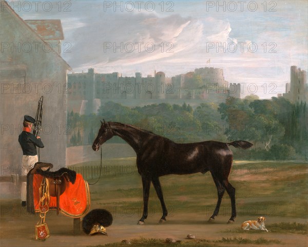 Outside the Guard House at Windsor Signed, lower center: "E B", Edmund Bristow, 1787-1876, British