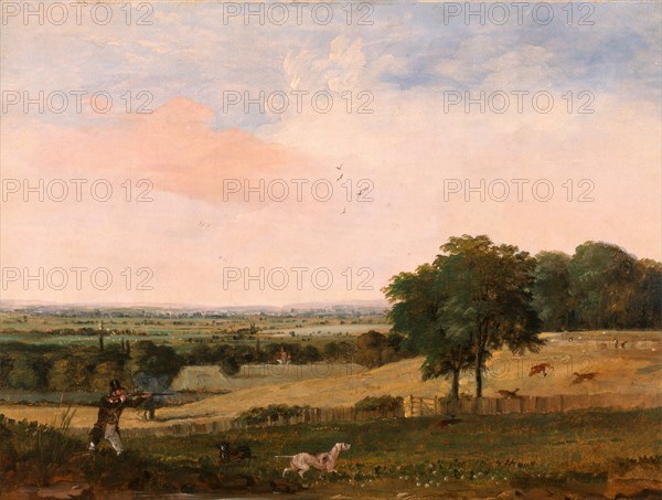 Partridge Shooting, Edward Duncan, 1803-1882, British