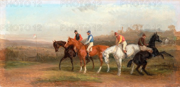 Steeplechasing: At the Start, William J. Shayer, 1811-c.1885, British