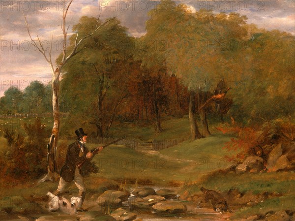 Pheasant Shooting, Edward Duncan, 1803-1882, British