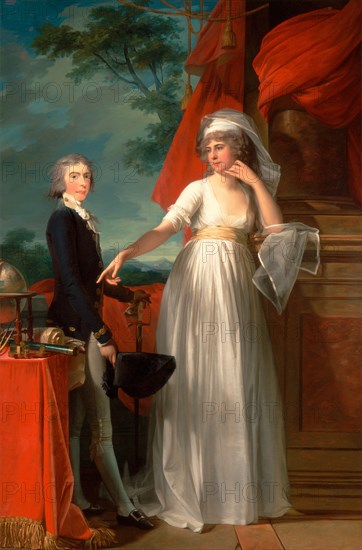 Margaret Callander and Her Son James Kearney Signed and dated, lower right: "JL mosnier 1795", Jean Laurent Mosnier, 1743/44-1808, French