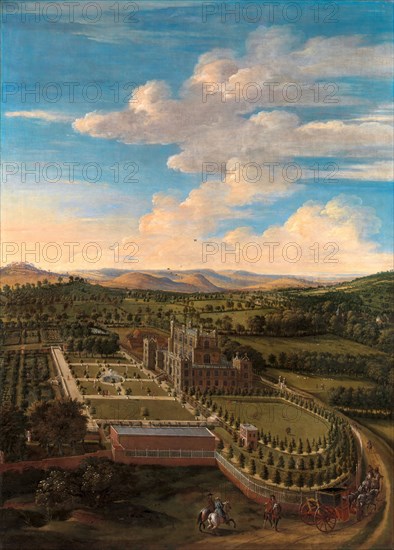 Wollaton Hall and Park, Nottinghamshire Wollaton Hall and Park Signed and dated in ocher color paint, lower left: "J. Siberechts-1697.", Jan Siberechts, 1627-ca. 1703, Flemish
