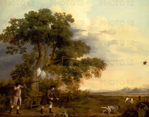 Two Gentlemen Shooting, George Stubbs, 1724-1806, British