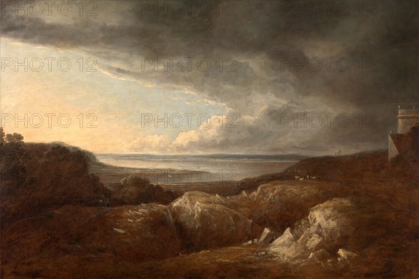 View of the River Severn, near King's Weston, Seat of Lord de Clifford The Coast near King's Weston, Seat of Lord de Clifford Signed and dated in black paint, lower left: "[...] Barker 1809", Benjamin Barker, 1776-1838, British