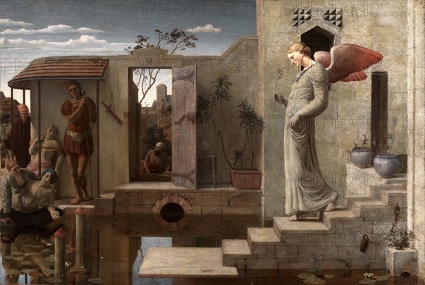 The Pool of Bethesda Signed and dated, lower right: "R. B. 1877", Robert Bateman, ca. 1841-1889, British