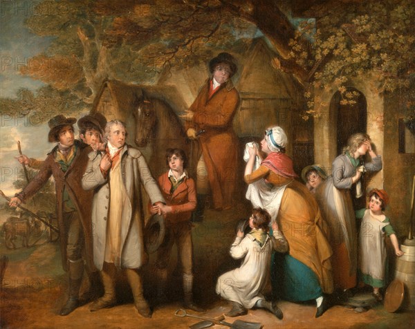 The Severe Steward, or Unfortunate Tenant The Rapacious Steward or the Unfortunate Tenant, William Redmore Bigg, 1755-1828, British