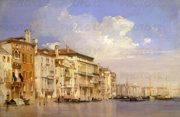 Grand Canal, Venice Grand Canal, Venice, Italy, Richard Parkes Bonington, 1802-1828, British