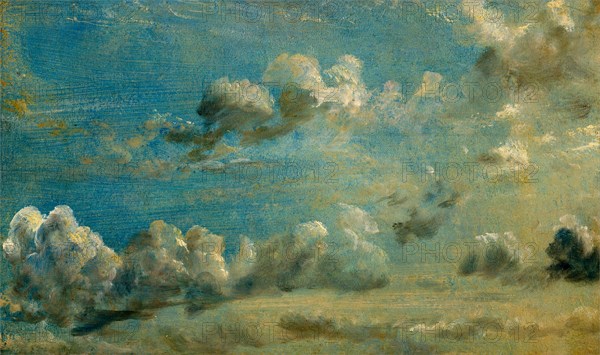 Cloud Study Study of Cumulus Clouds Study of Cumulus Clouds back: "Sep 21 1822 past one o'clock looking South wind very fresh at East, but warm.", John Constable, 1776-1837, British